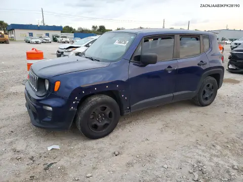 ZACNJAAB3KPK28190 — 2019 Jeep Renegade, Сторона, фото до ремонта