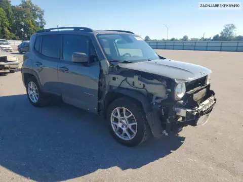 ZACNJABB3KPK89490 — 2019 Jeep Renegade, фото 4 с аукциона Copart, Передняя часть