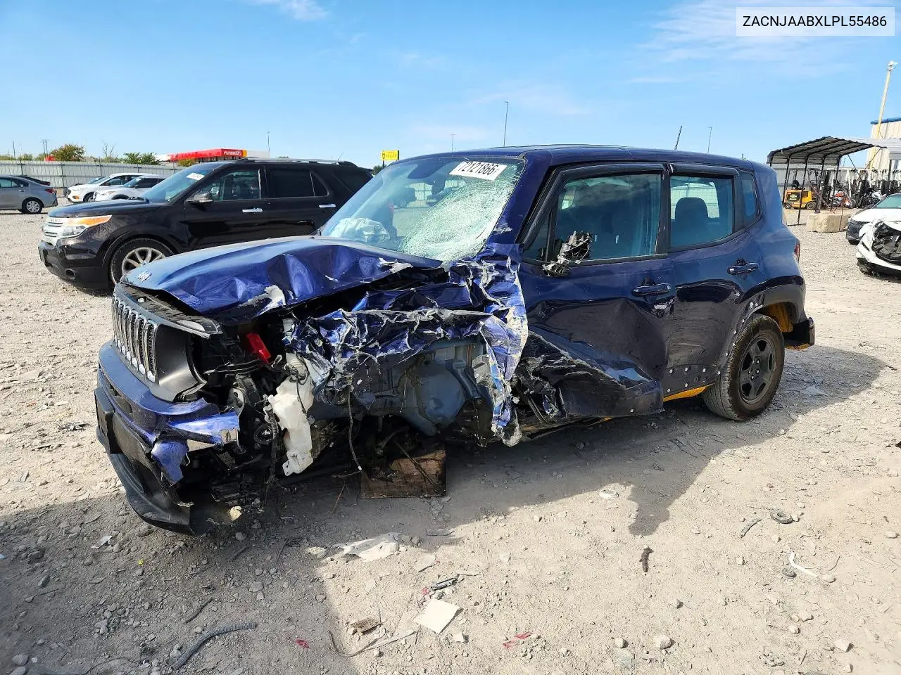 2020 Jeep Renegade Sport VIN ZACNJAABXLPL55486 фото 1