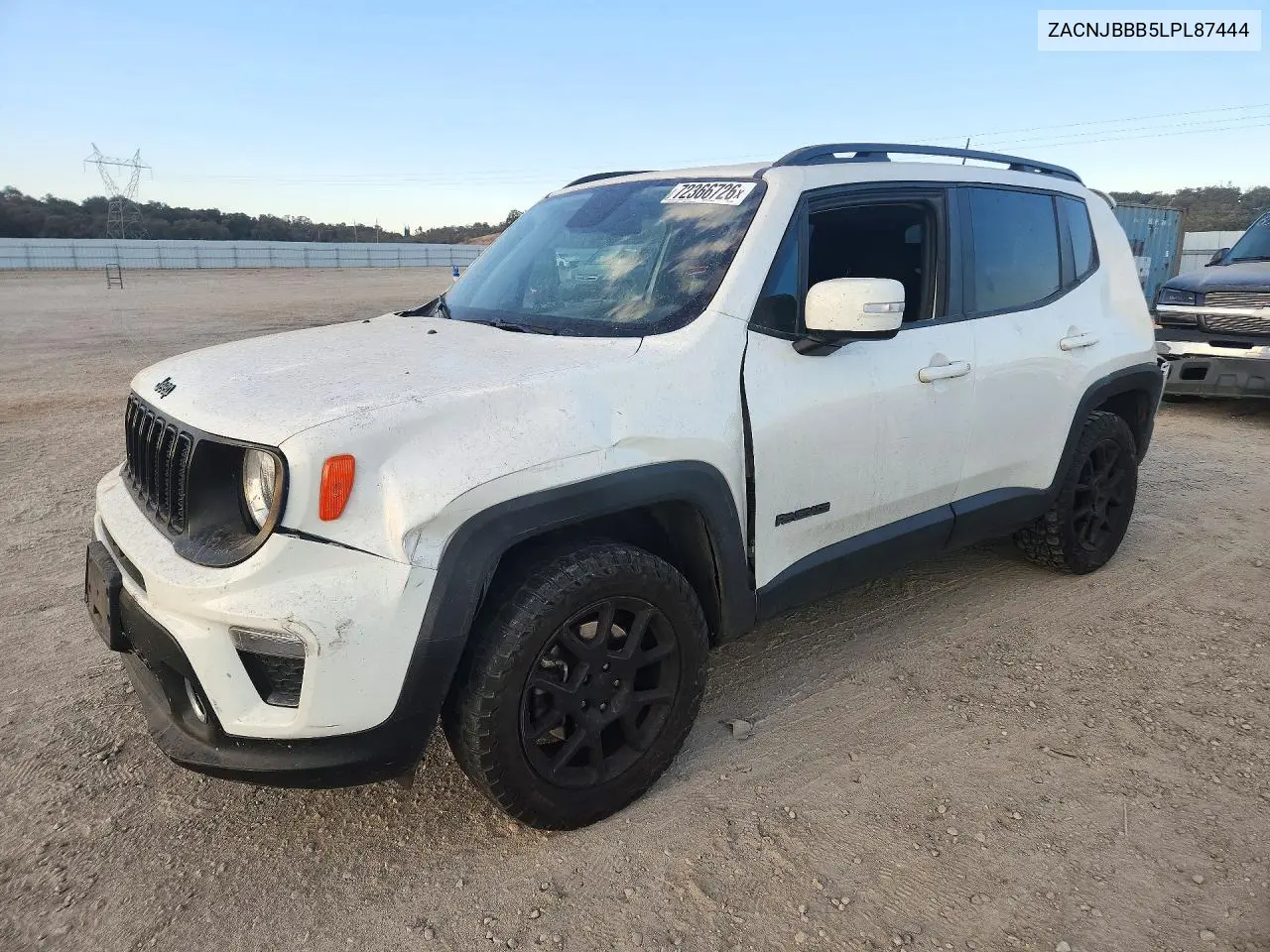 2020 Jeep Renegade Latitude VIN ZACNJBBB5LPL87444 фото 1