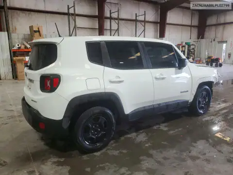 ZACNJAAB8LPL02799 — 2020 Jeep Renegade, фото 3 с аукциона Copart, Передняя часть