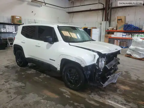 ZACNJAAB8LPL02799 — 2020 Jeep Renegade, фото 4 с аукциона Copart, Передняя часть