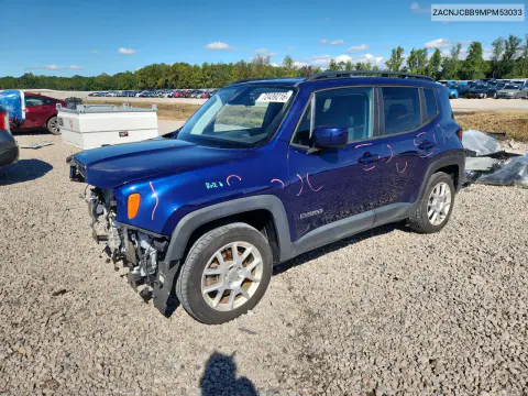 ZACNJCBB9MPM53033 — 2021 Jeep Renegade, Передняя часть, фото до ремонта
