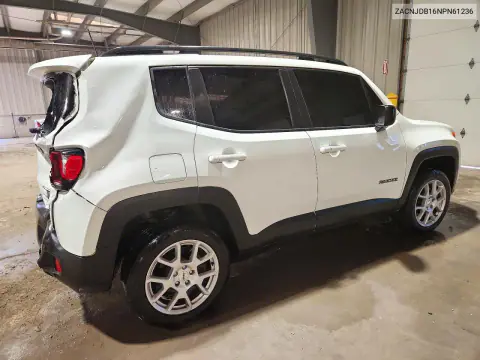 2022 Jeep Renegade Latitude VIN ZACNJDB16NPN61236 фото 3