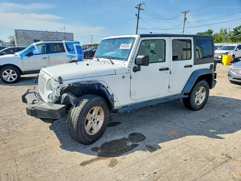 1C4BJWDG0EL125151 — 2014 Jeep Wrangler Unlimited, Передняя часть (Front End), фото до ремонта