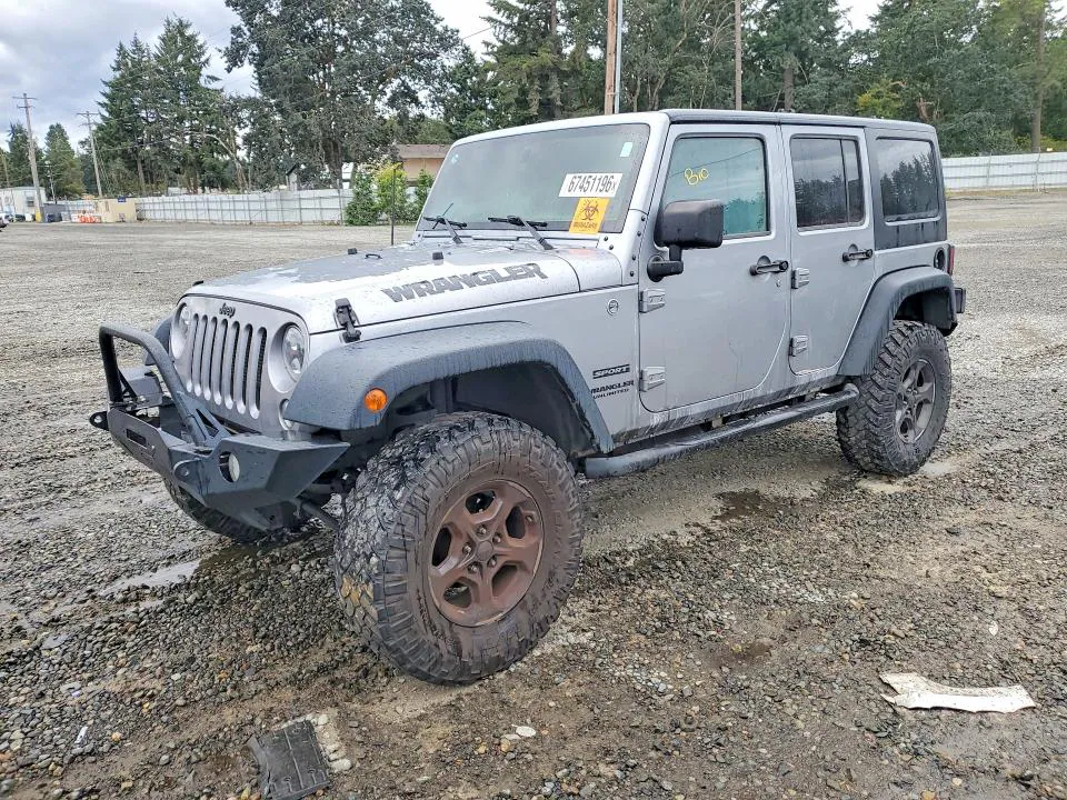 2014 Jeep WRANGLER UNLIMITED VIN 1C4BJWDG0EL318741 фото 1