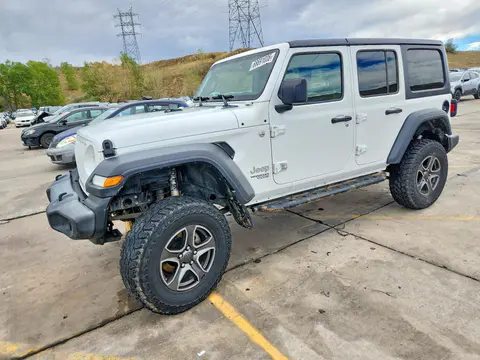 1C4HJXDG8JW134107 — 2018 Jeep Wrangler Unlimited, Передняя часть (Front End), фото до ремонта