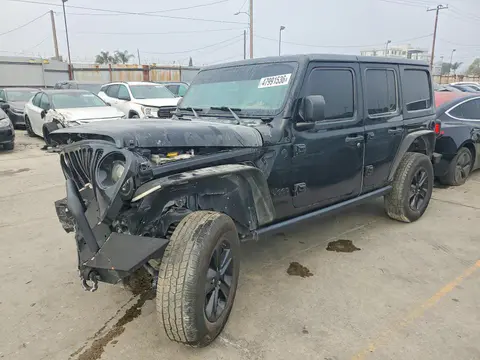 1C4HJXDG6MW509321 — 2021 Jeep Wrangler Unlimited, Передняя часть (Front End), фото до ремонта