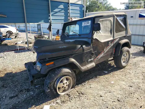 2J4FY19EXLJ542247 — 1990 Jeep Wrangler, Передняя часть, фото до ремонта