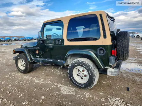 1J4FY49S9VP508765 — 1997 Jeep Wrangler, фото 2 с аукциона Copart, Передняя часть