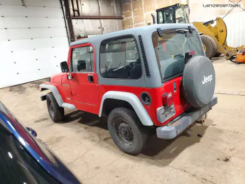 1998 Jeep Wrangler / Tj Se VIN 1J4FY29P2WP736091 фото 2