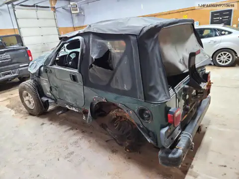 1J4FA49S3YP713698 — 2000 Jeep Wrangler, фото 2 с аукциона Copart, Опрокидывание