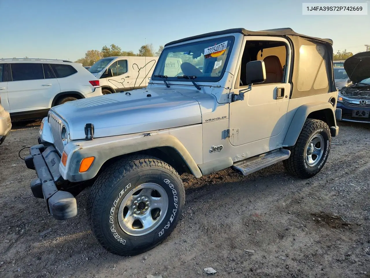 2002 Jeep Wrangler / Tj X VIN 1J4FA39S72P742669 фото 1