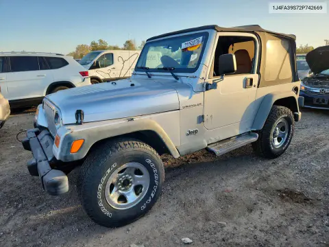 1J4FA39S72P742669 — 2002 Jeep Wrangler, Мелкие вмятины и царапины, фото до ремонта