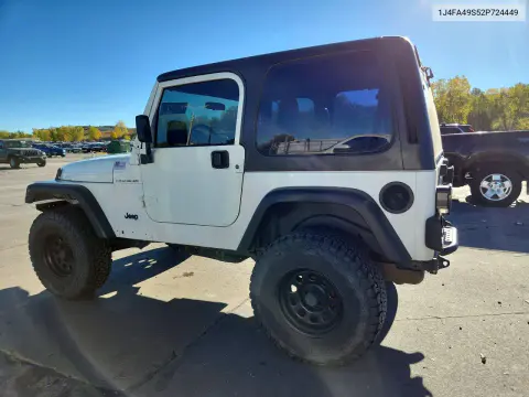 2002 Jeep Wrangler / Tj Sport VIN 1J4FA49S52P724449 фото 2