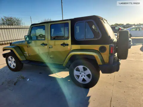 2007 Jeep Wrangler Sahara VIN 1J4GB59177L199231 фото 2