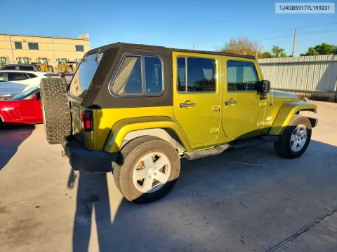 2007 Jeep Wrangler Sahara VIN 1J4GB59177L199231 фото 3