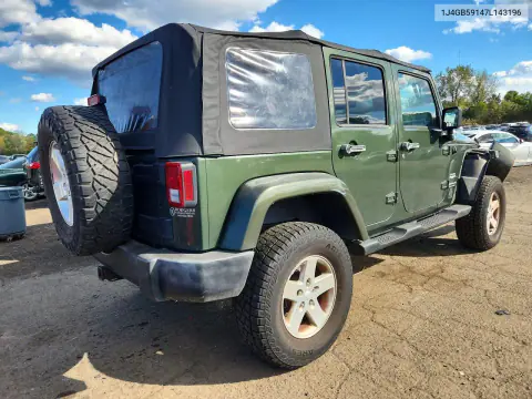 2007 Jeep Wrangler Sahara VIN 1J4GB59147L143196 фото 3