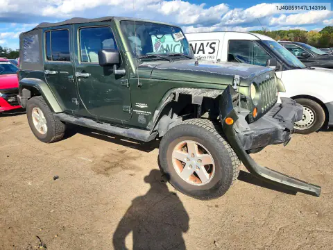 2007 Jeep Wrangler Sahara VIN 1J4GB59147L143196 фото 4