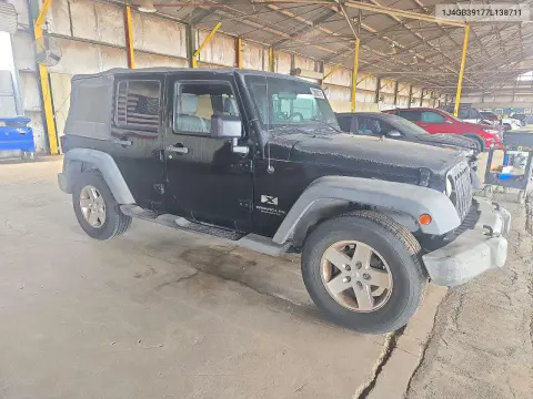 2007 Jeep Wrangler X VIN 1J4GB39177L138711 фото 4