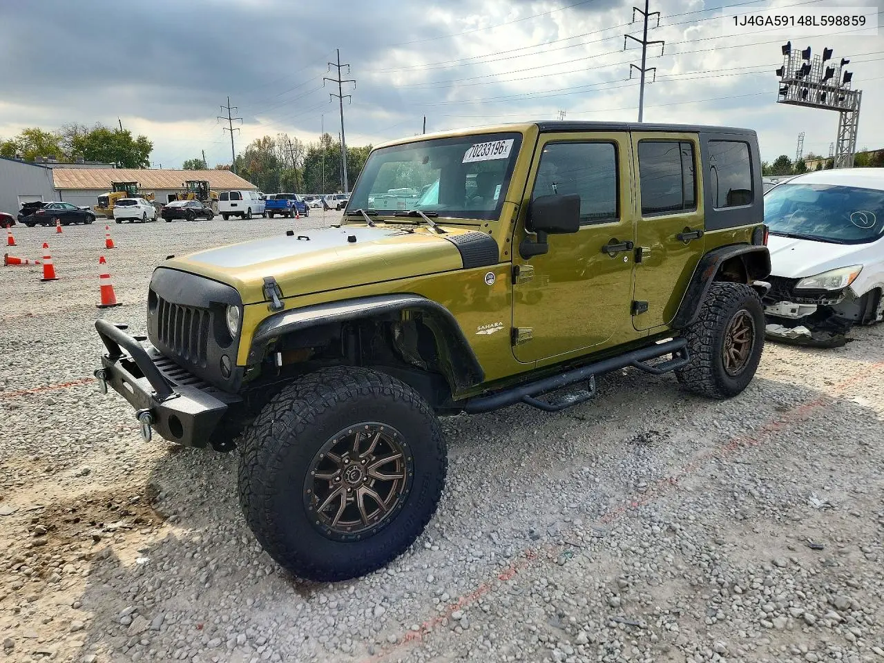 1J4GA59148L598859 Jeep Wrangler 2008 — повреждение Передняя часть, фото до ремонта