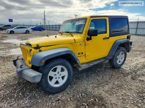 1J4FA24108L585124 Jeep Wrangler 2008 — повреждение Передняя часть, фото до ремонта