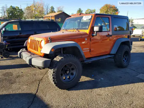 1J4AA2D14BL597259 — 2011 Jeep Wrangler, Задняя часть, фото до ремонта