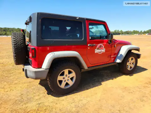 1J4HA6D18BL611461 — 2011 Jeep Wrangler, фото 3 с аукциона Copart, Передняя часть