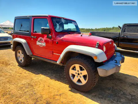 1J4HA6D18BL611461 — 2011 Jeep Wrangler, фото 4 с аукциона Copart, Передняя часть