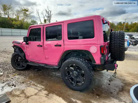 1J4BA3819BL549714 — 2011 Jeep Wrangler, фото 2 с аукциона Copart, Передняя часть