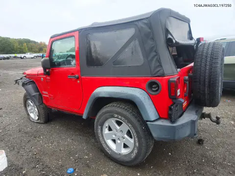 2012 Jeep Wrangler Sport VIN 1C4AJWAG3CL197250 фото 2