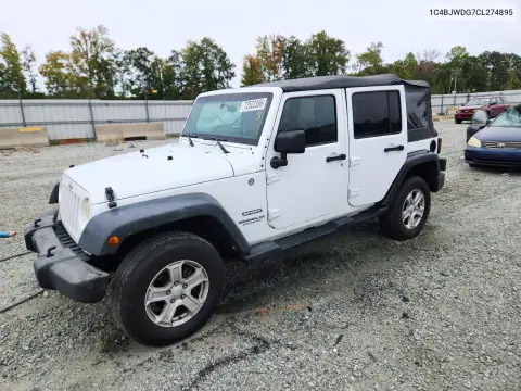 2012 Jeep Wrangler Unlimited Sport VIN 1C4BJWDG7CL274895 фото 1