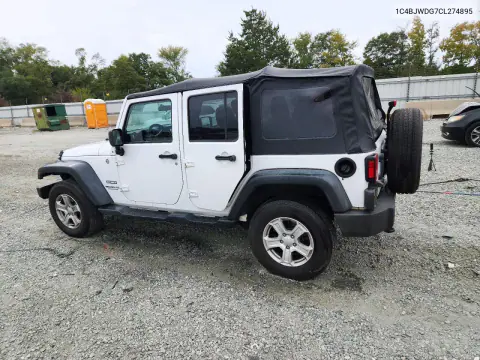 2012 Jeep Wrangler Unlimited Sport VIN 1C4BJWDG7CL274895 фото 2
