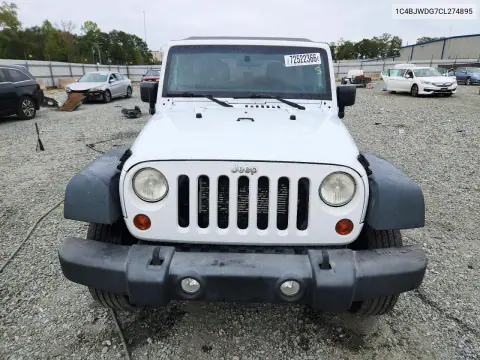 2012 Jeep Wrangler Unlimited Sport VIN 1C4BJWDG7CL274895 фото 5