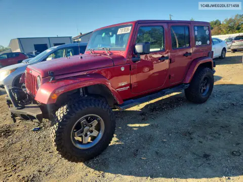 2013 Jeep Wrangler Unlimited Sahara VIN 1C4BJWEG2DL571458 фото 1