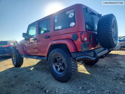 2013 Jeep Wrangler Unlimited Sahara VIN 1C4BJWEG2DL571458 фото 2