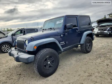 1C4AJWAG0DL583626 — 2013 Jeep Wrangler, Мелкие вмятины и царапины, фото до ремонта