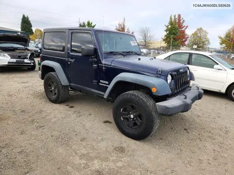 2013 Jeep Wrangler Sport VIN 1C4AJWAG0DL583626 фото 4