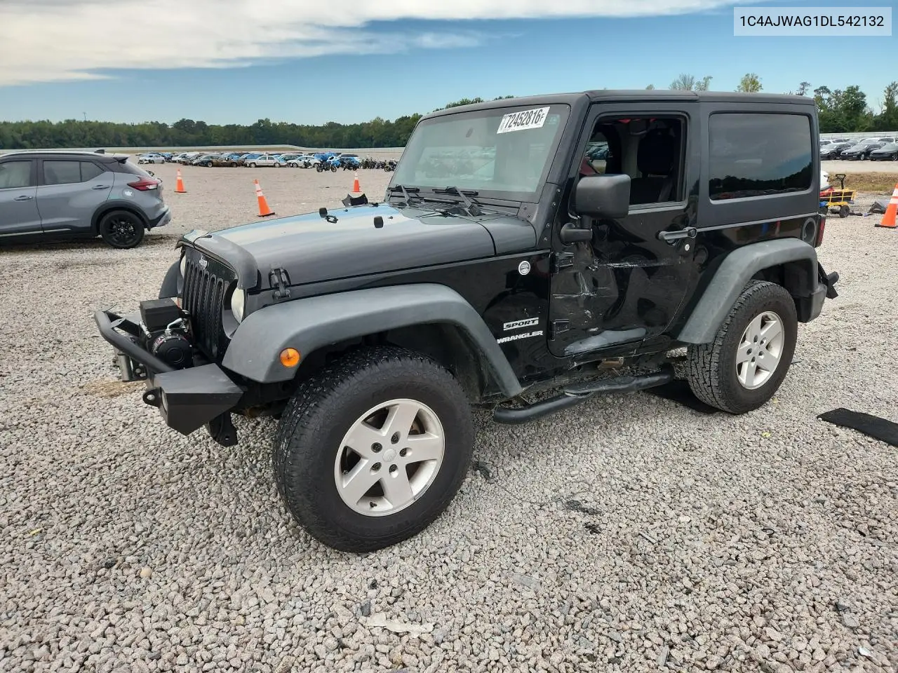 2013 Jeep Wrangler Sport VIN 1C4AJWAG1DL542132 фото 1