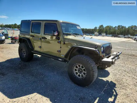1C4BJWDG6DL594503 — 2013 Jeep Wrangler, фото 4 с аукциона Copart, Механические повреждения