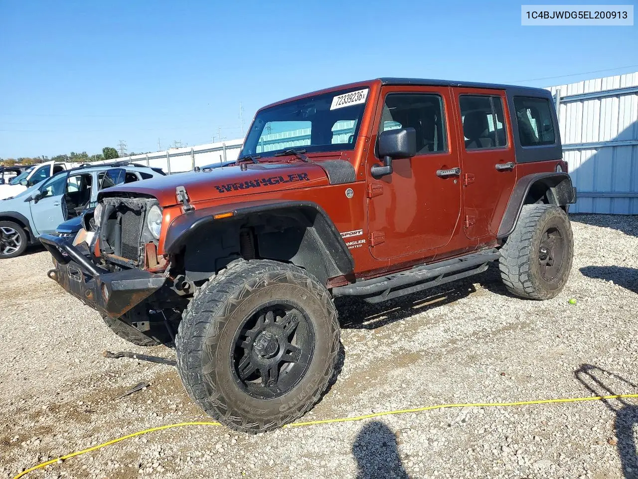 2014 Jeep Wrangler Unlimited Sport VIN 1C4BJWDG5EL200913 фото 1