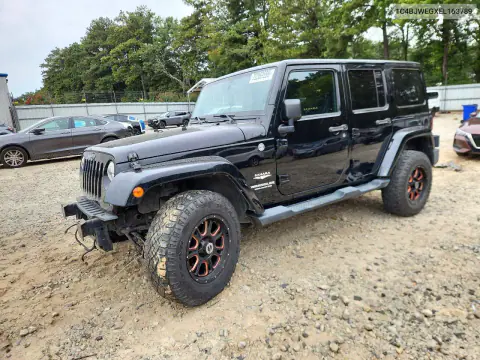 2014 Jeep Wrangler Unlimited Sahara VIN 1C4BJWEGXEL163789 фото 1