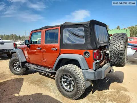 2014 Jeep Wrangler Unlimited Sport VIN 1C4BJWDG5EL199200 фото 2