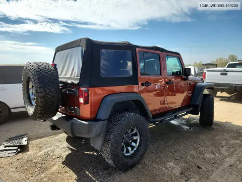 2014 Jeep Wrangler Unlimited Sport VIN 1C4BJWDG5EL199200 фото 3