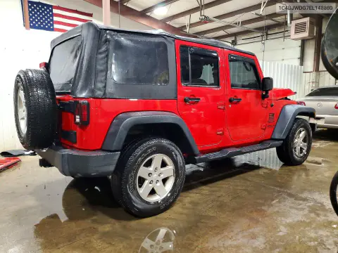 2014 Jeep Wrangler Unlimited Sport VIN 1C4BJWDG7EL148880 фото 3