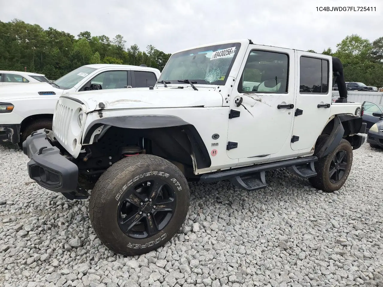 2015 Jeep Wrangler Unlimited Sport VIN 1C4BJWDG7FL725411 фото 1