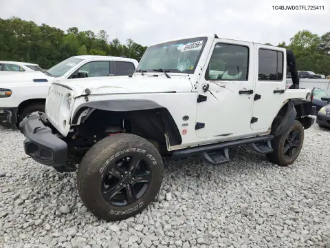 2015 Jeep Wrangler Unlimited Sport VIN 1C4BJWDG7FL725411 фото 1