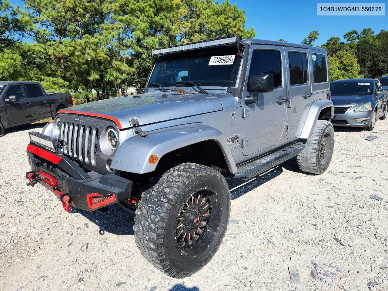 2015 Jeep Wrangler Unlimited Sport VIN 1C4BJWDG4FL550678 фото 1