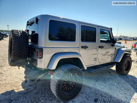2015 Jeep Wrangler Unlimited Sport VIN 1C4BJWDG4FL550678 фото 3
