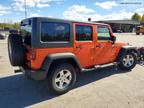 2015 Jeep Wrangler Unlimited Sport VIN 1C4BJWDG7FL682205 фото 3
